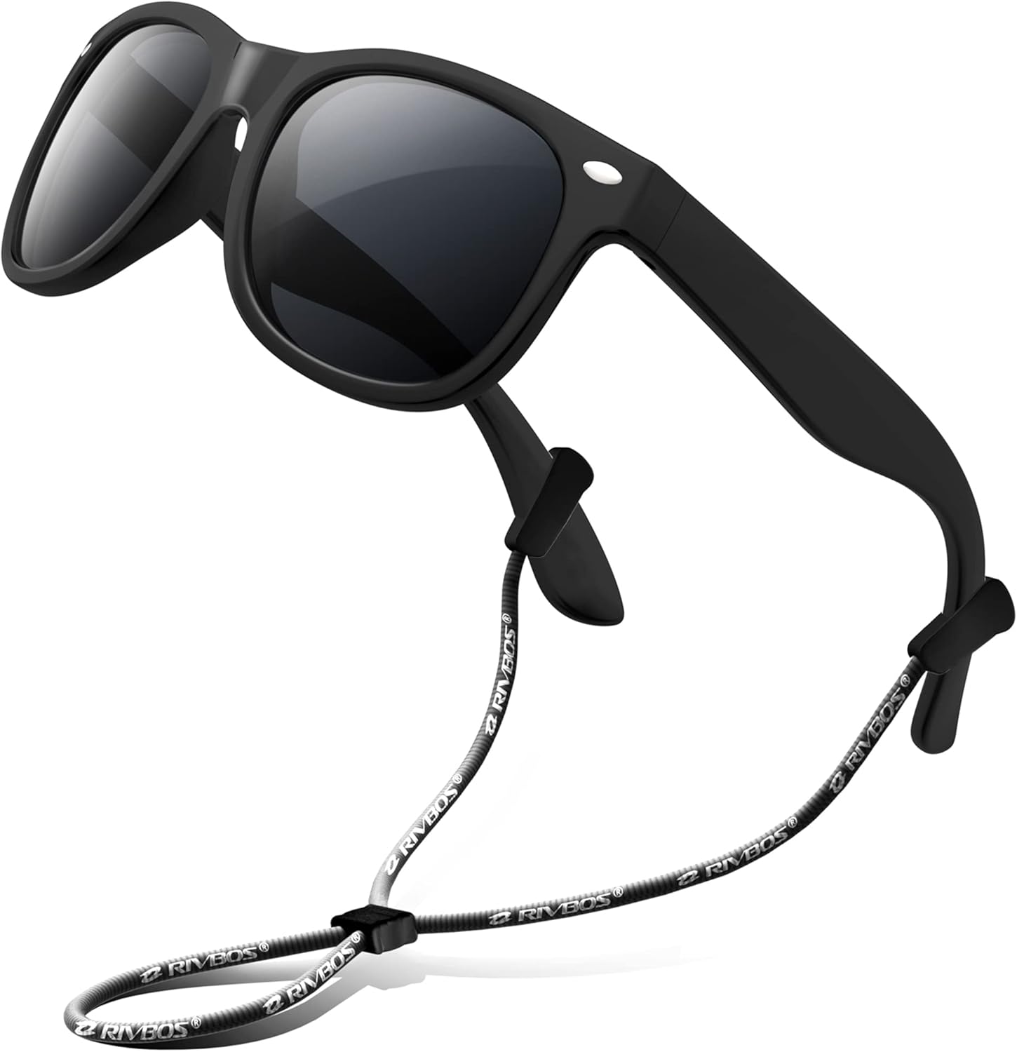 RIVBOS Kids Sunglasses Polarized UV Protection Flexible Rubber Glasses Shades with Strap for Boys Girls RBK004 - Image 21