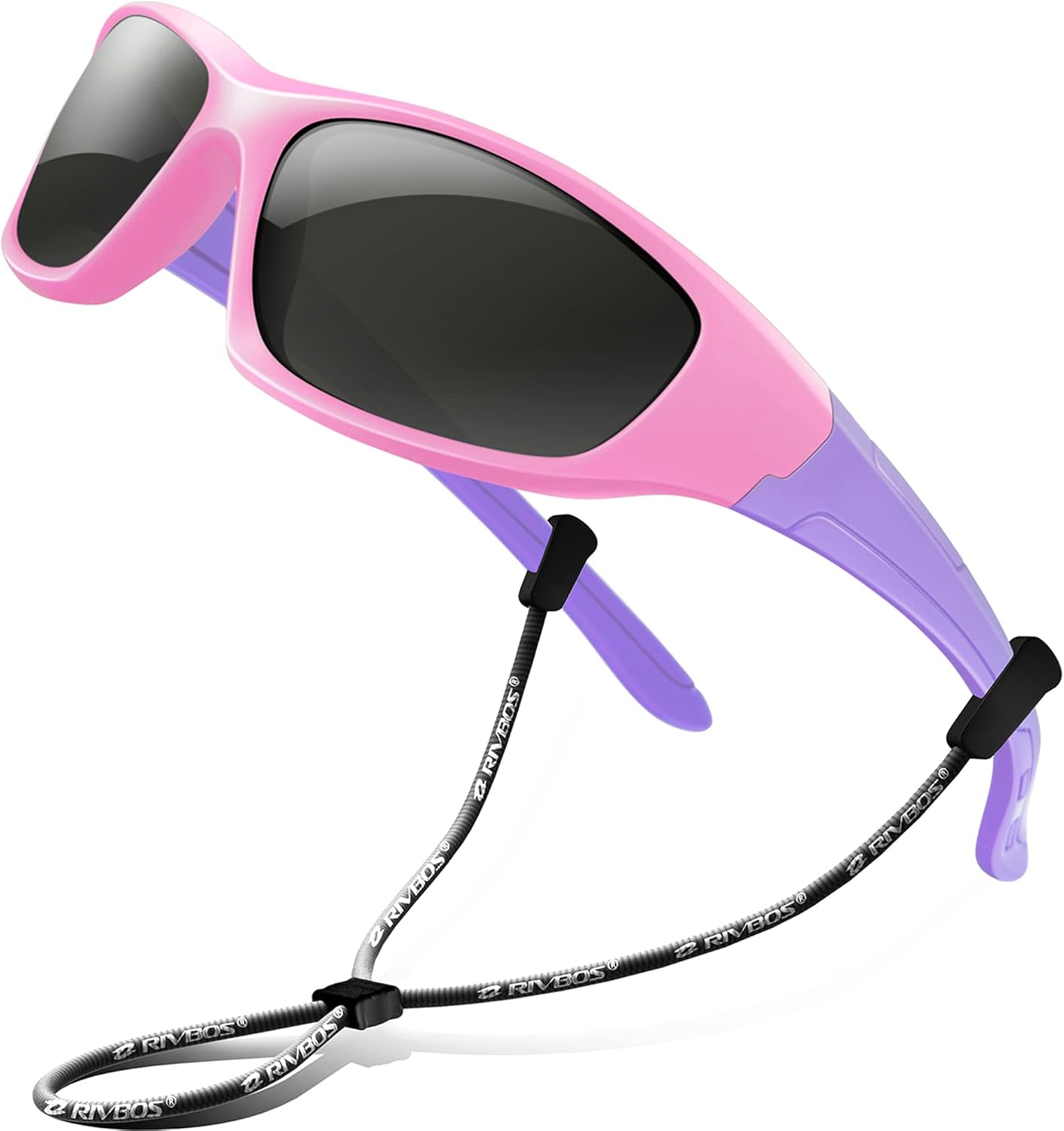 RIVBOS Kids Sunglasses with Strap Polarized UV Protection Flexible Rubber Shades for Boys Girls RBK003 - Image 18