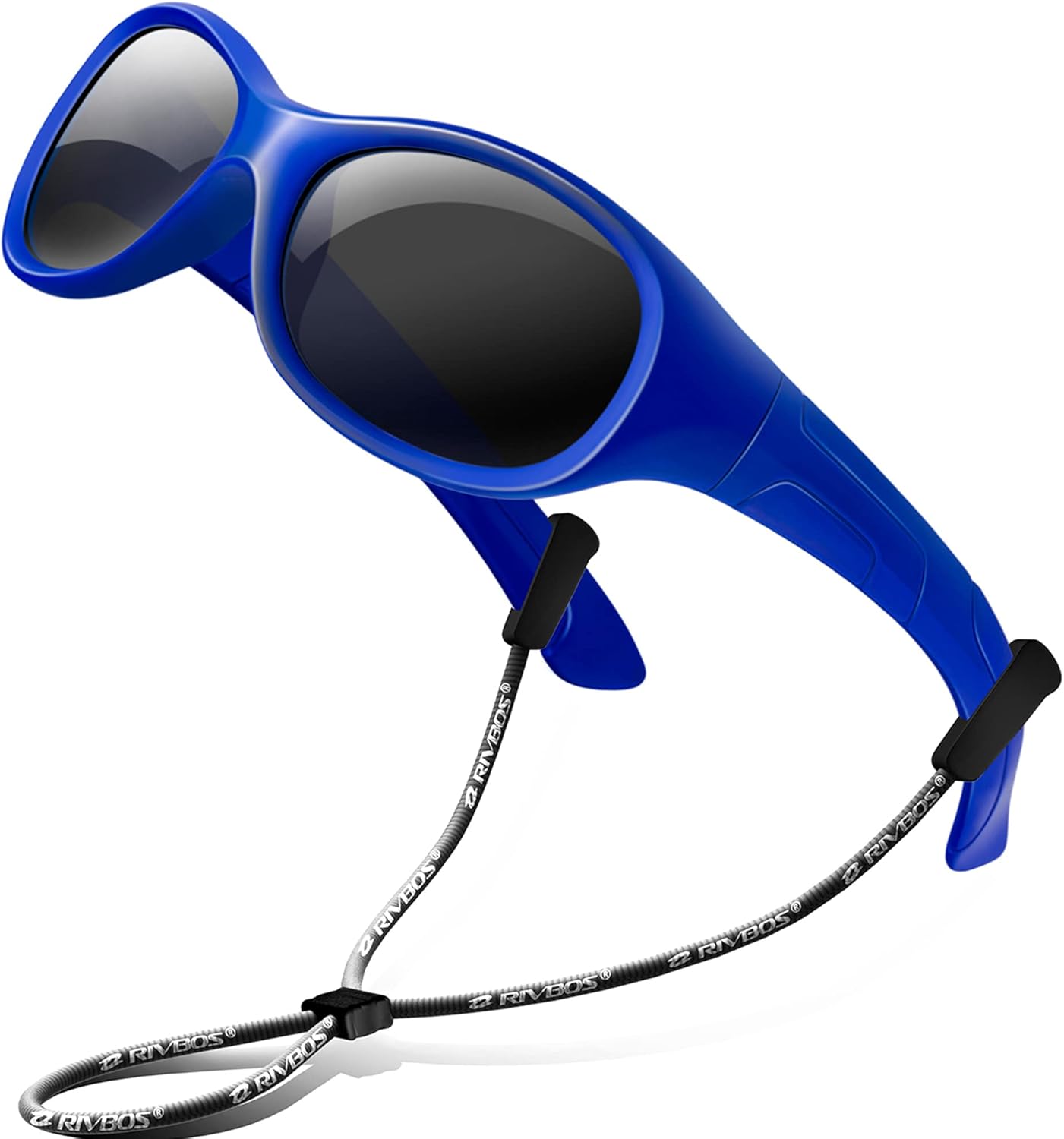 RIVBOS Kids Sunglasses with Strap Polarized UV Protection Flexible Rubber Shades for Boys Girls RBK003 - Image 12