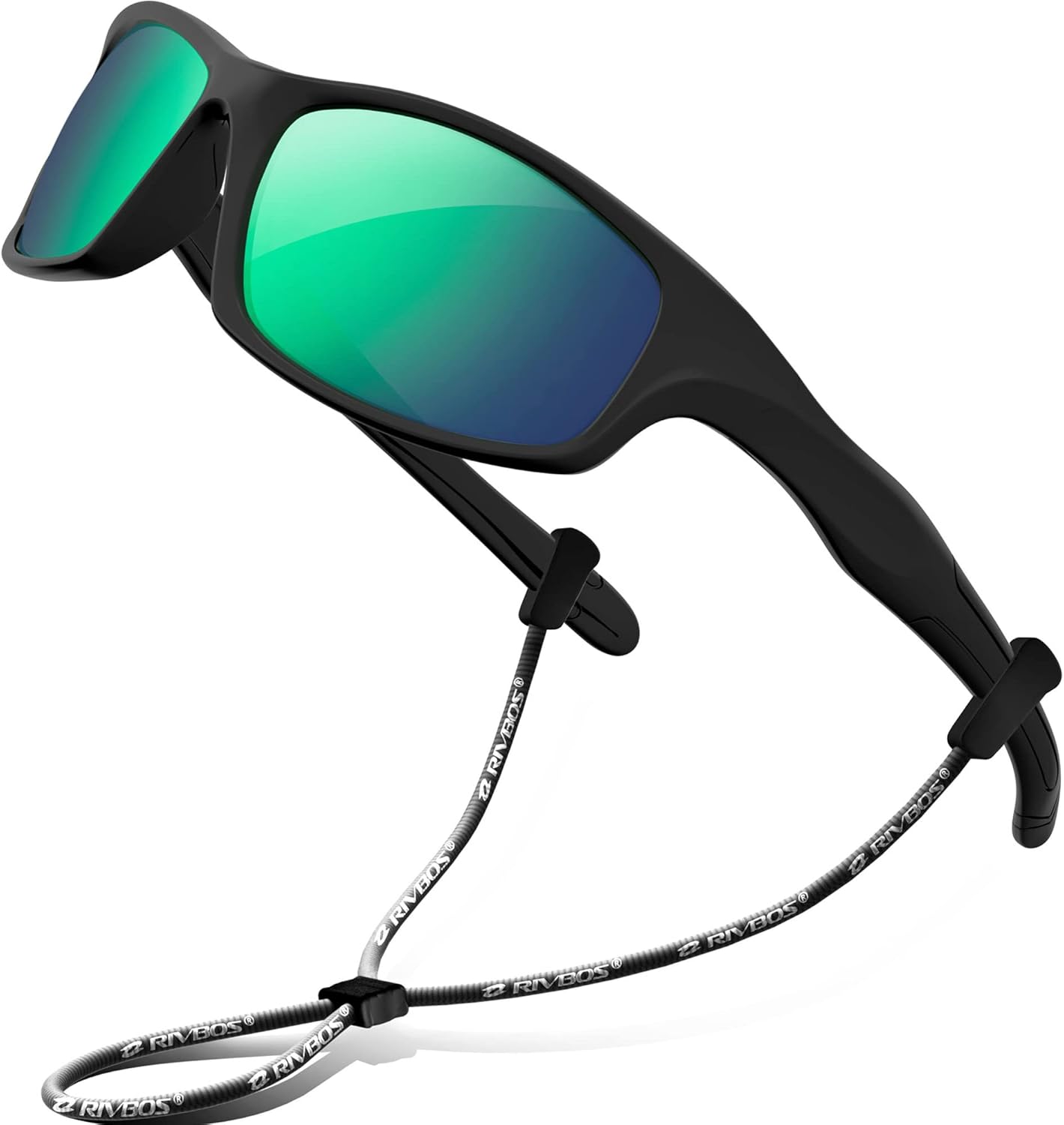 RIVBOS Kids Sunglasses with Strap Polarized UV Protection Flexible Rubber Shades for Boys Girls RBK003 - Image 7