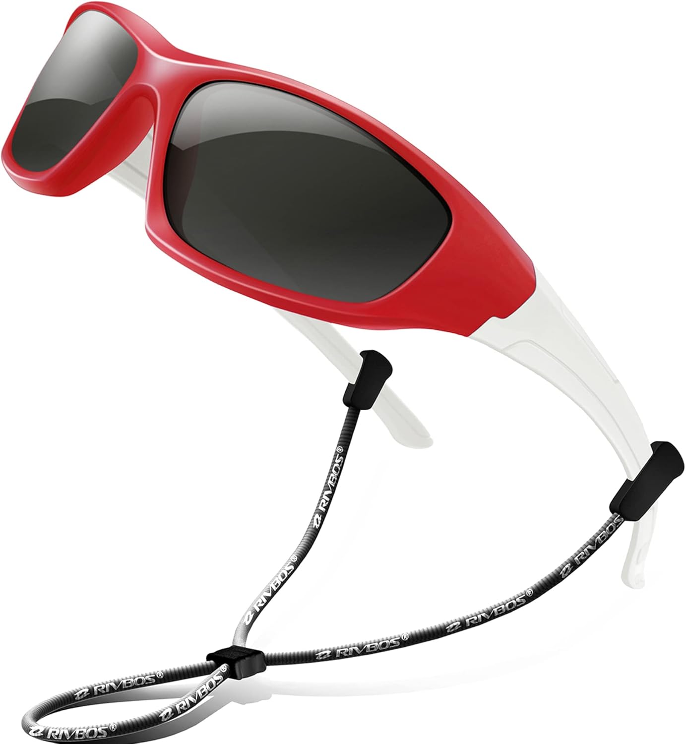 RIVBOS Kids Sunglasses with Strap Polarized UV Protection Flexible Rubber Shades for Boys Girls RBK003 - Image 8