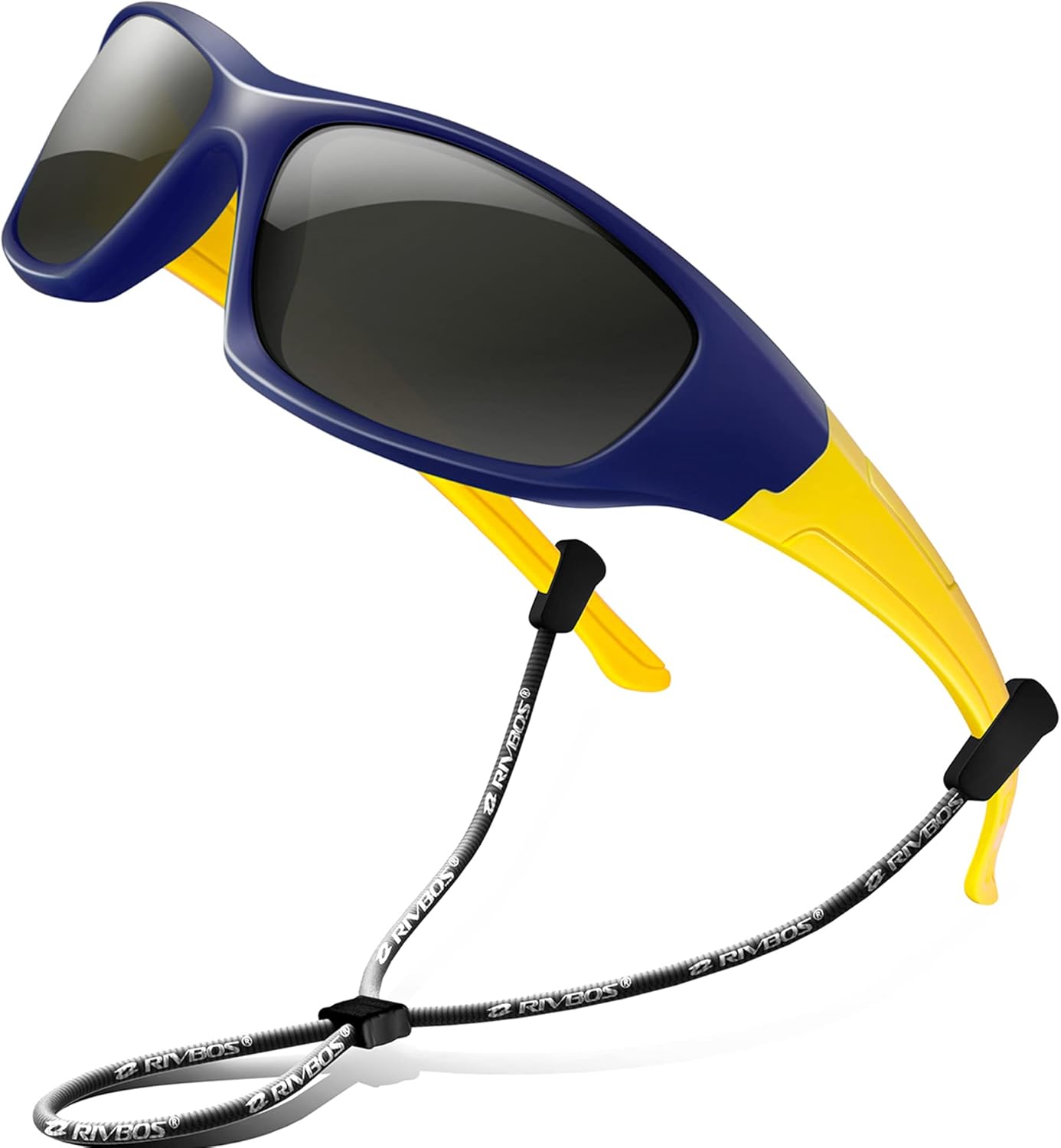 RIVBOS Kids Sunglasses with Strap Polarized UV Protection Flexible Rubber Shades for Boys Girls RBK003 - Image 19