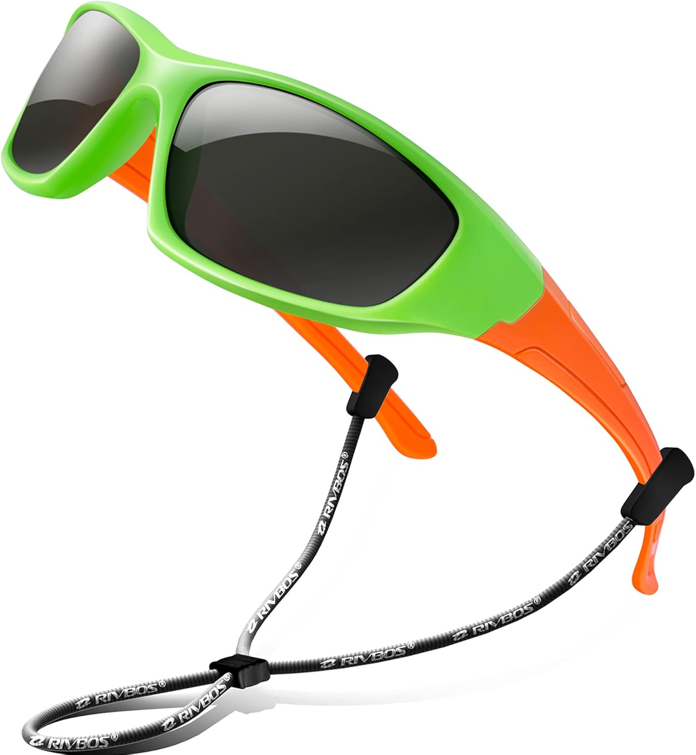 RIVBOS Kids Sunglasses with Strap Polarized UV Protection Flexible Rubber Shades for Boys Girls RBK003 - Image 10