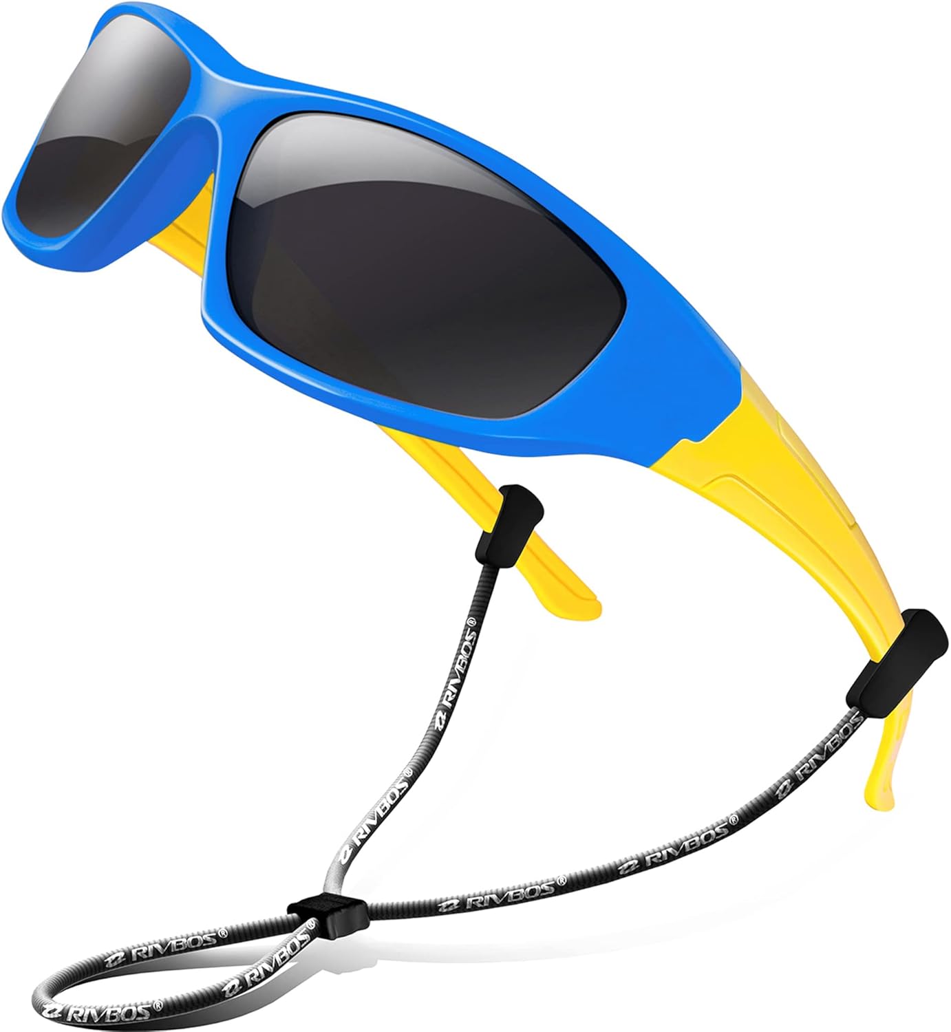 RIVBOS Kids Sunglasses with Strap Polarized UV Protection Flexible Rubber Shades for Boys Girls RBK003 - Image 22