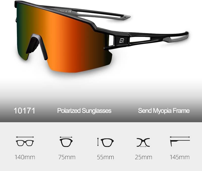 ROCKBROS Polarized Sunglasses for Men Women UV Protection Cycling Sunglasses Sport Glasses - Image 6