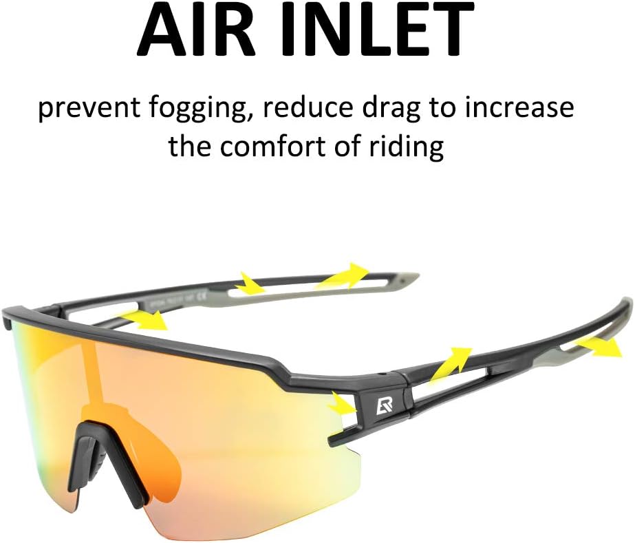 ROCKBROS Polarized Sunglasses for Men Women UV Protection Cycling Sunglasses Sport Glasses - Image 4