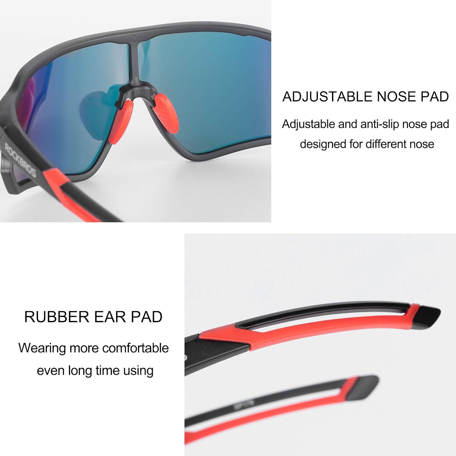 ROCKBROS Polarized Sunglasses UV Protection for Women Men Cycling Sunglasses - Image 5