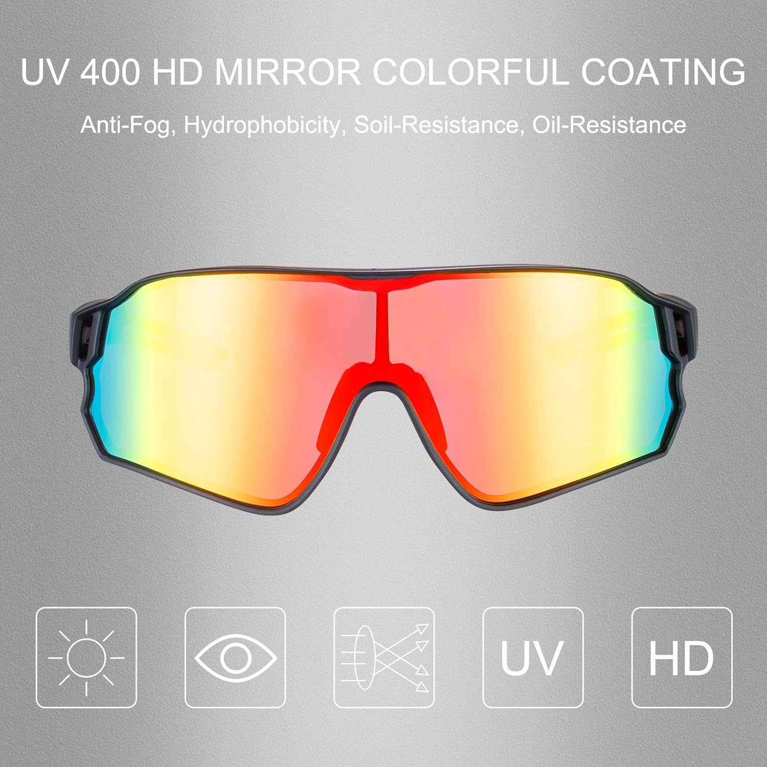 ROCKBROS Polarized Sunglasses UV Protection for Women Men Cycling Sunglasses - Image 2