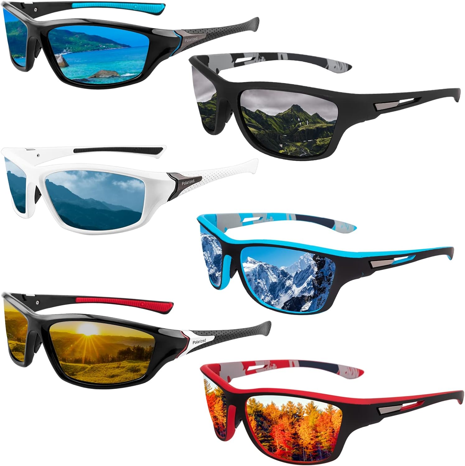 Salfboy Polarize Sports Sunglasses for Men Women Cycling Fishing Sun Glasses Mixed Style UV Protection Sunglasses - Image 18