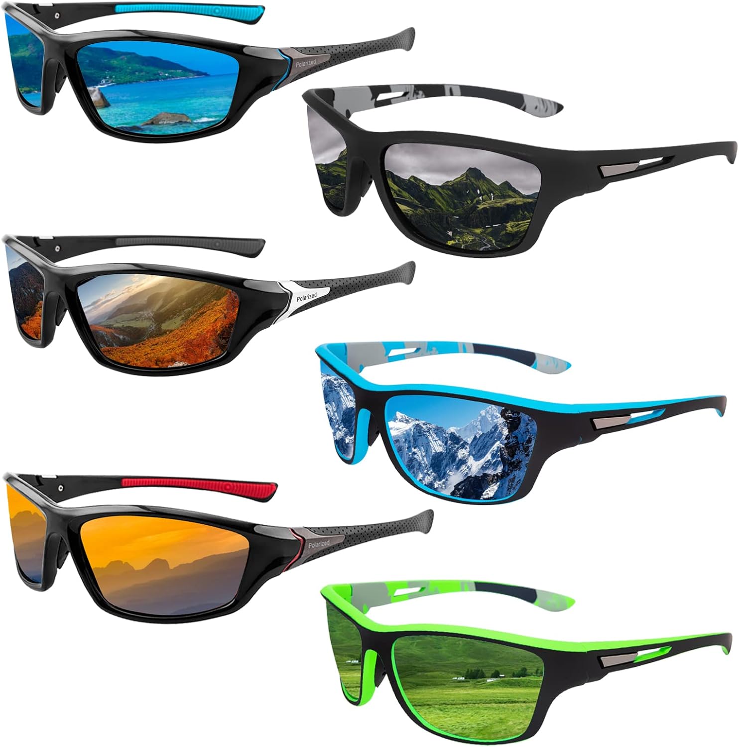 Salfboy Polarize Sports Sunglasses for Men Women Cycling Fishing Sun Glasses Mixed Style UV Protection Sunglasses - Image 15