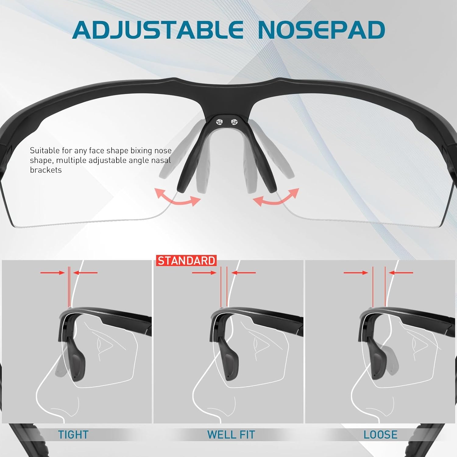 SCVCN Photochromic Sunglasses for Men Women UV 400 Protection Sports Fishing - Image 6