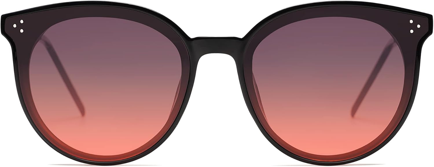 SOJOS Classic Oversized Round Trendy Sunglasses for Women and Men - Image 6