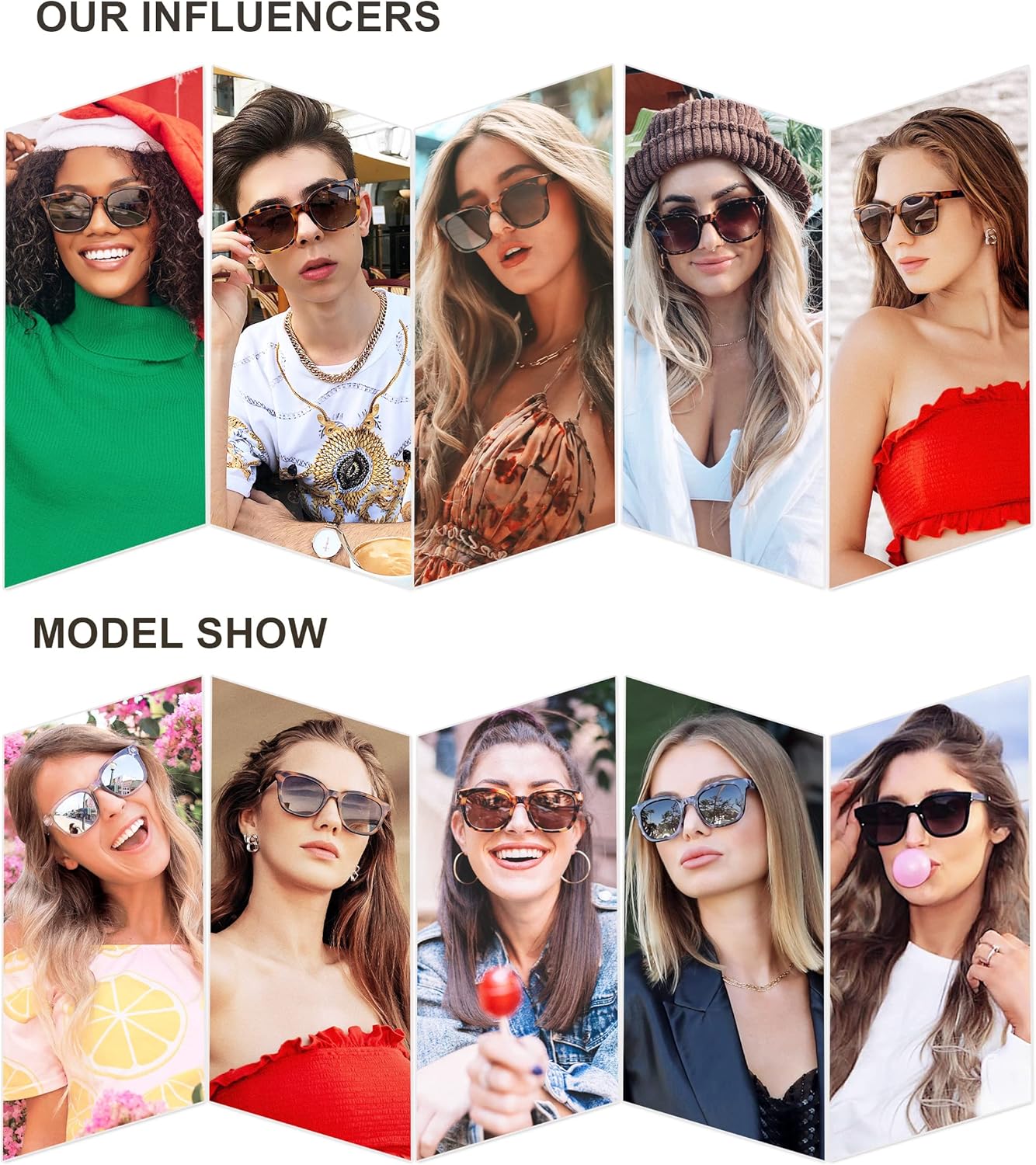 SOJOS Classic Square Polarized Sunglasses for Women Men Retro Trendy UV400 Sunnies SJ2050 - Image 4
