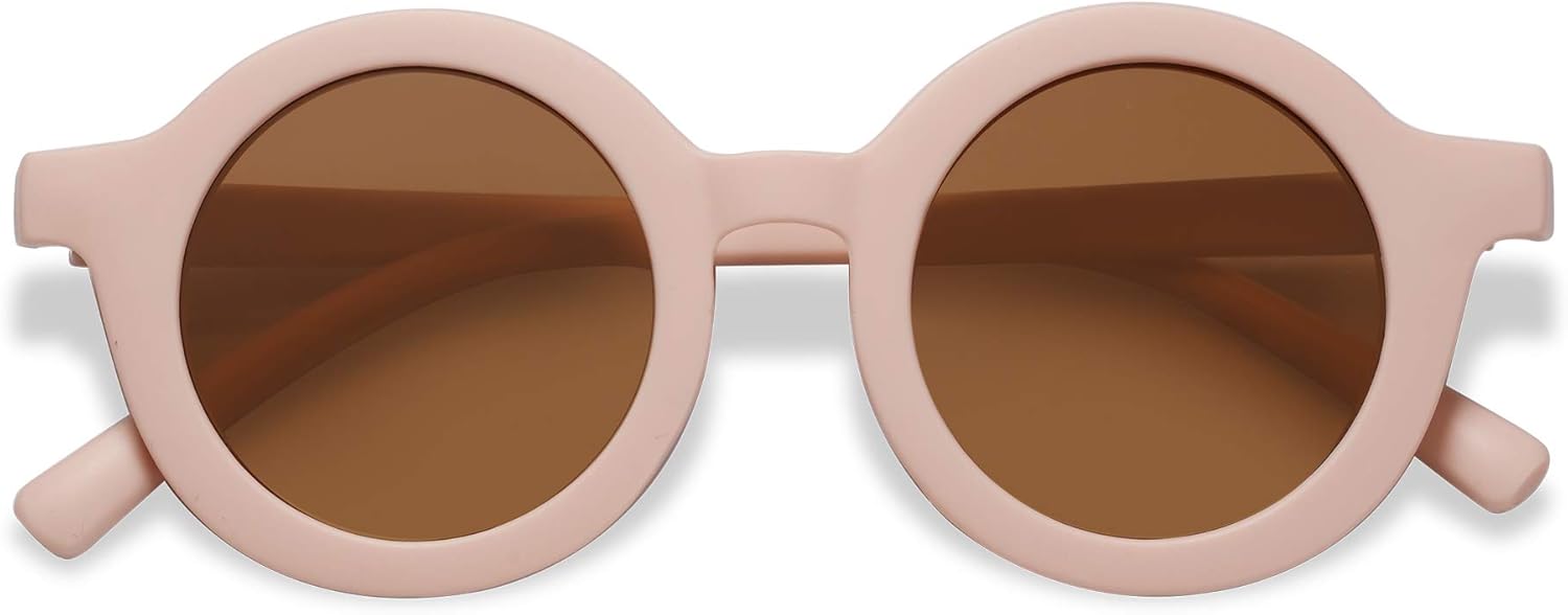 SOJOS Cute Round Polarized Sunglasses for Kids Girls Boys UV400 Protection De Sol Gafas Beach Holiday