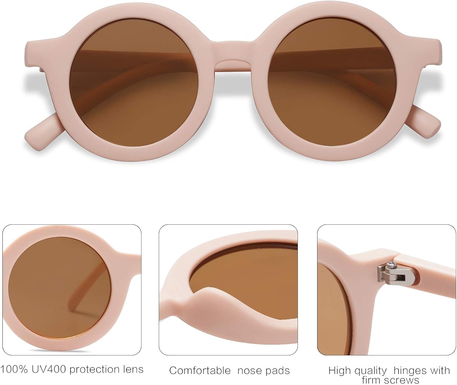SOJOS Cute Round Polarized Sunglasses for Kids Girls Boys UV400 Protection De Sol Gafas Beach Holiday - Image 2