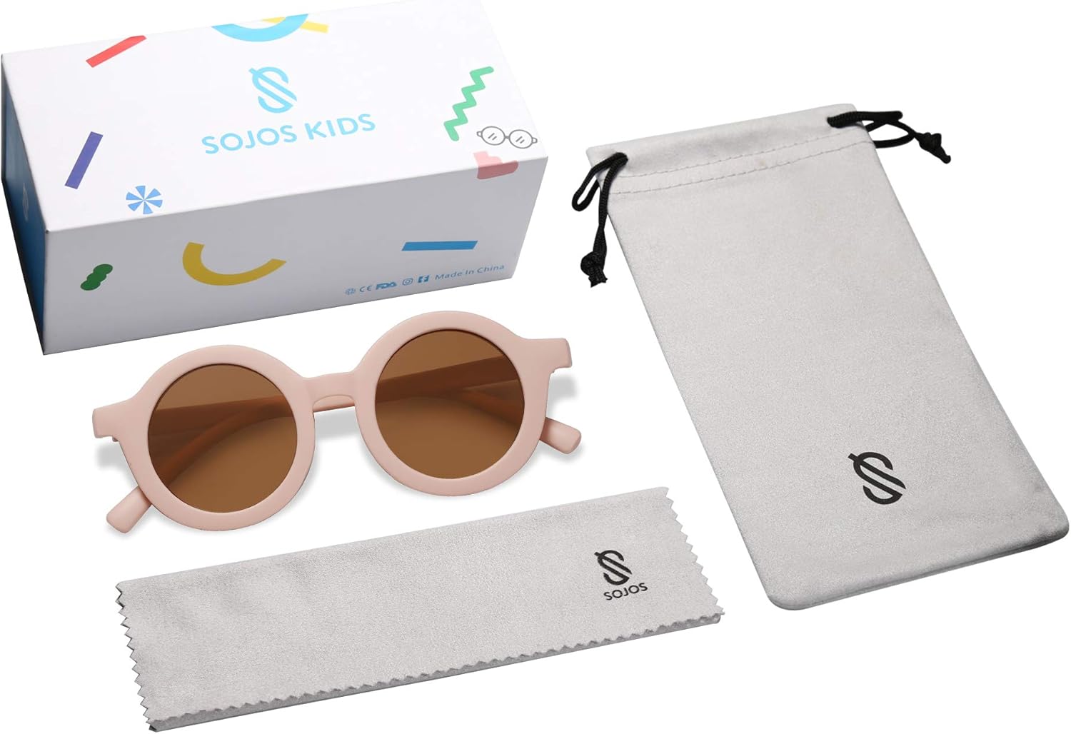 SOJOS Cute Round Polarized Sunglasses for Kids Girls Boys UV400 Protection De Sol Gafas Beach Holiday - Image 5
