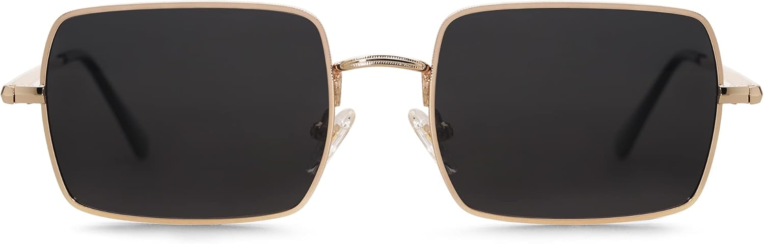 SOJOS Rectangle Polygon Polarized Sunglasses for Women Men Retro Classic Vintage Shades SJ1168 - Image 3