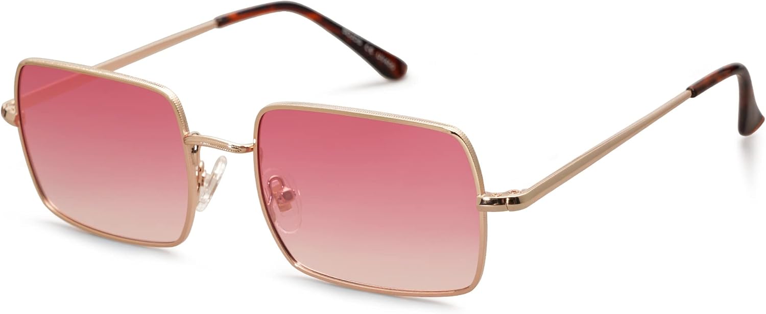 SOJOS Rectangle Polygon Polarized Sunglasses for Women Men Retro Classic Vintage Shades SJ1168 - Image 9