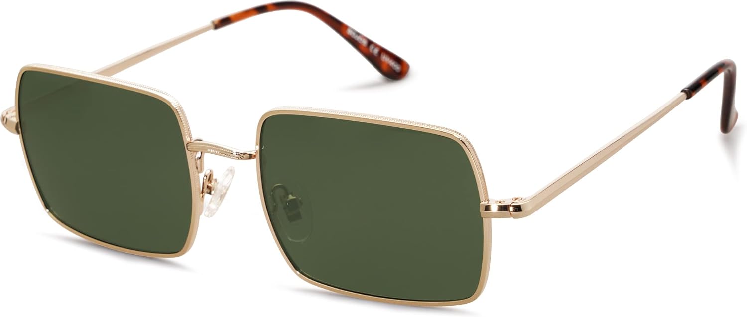 SOJOS Rectangle Polygon Polarized Sunglasses for Women Men Retro Classic Vintage Shades SJ1168 - Image 11