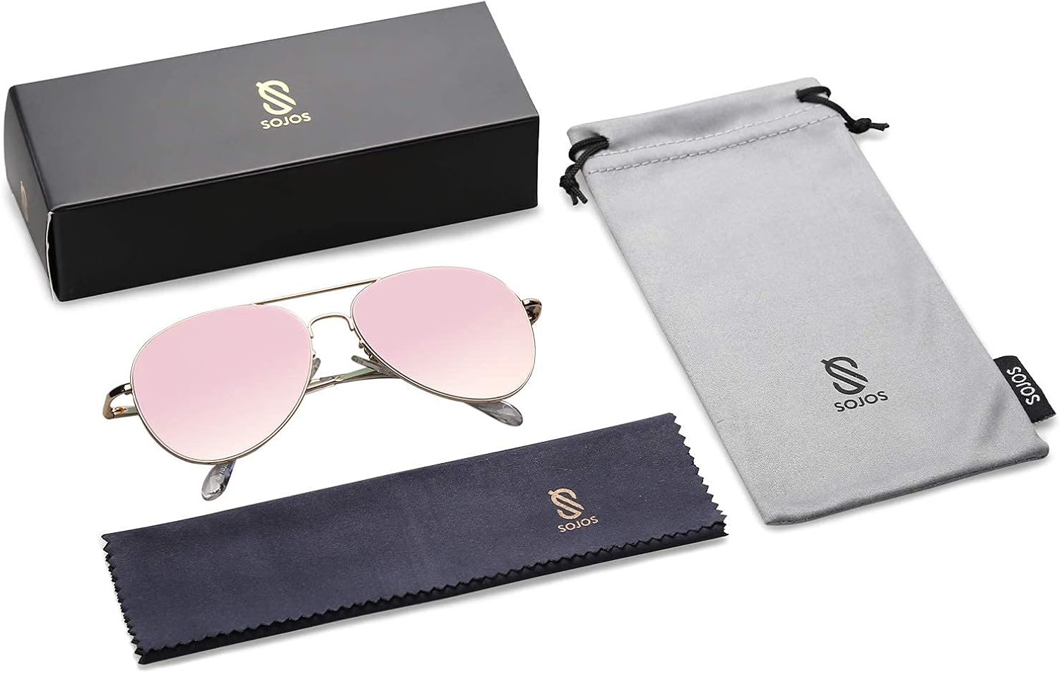 SOJOS Trendy Aviator Sunglasses for Women and Men - Image 9