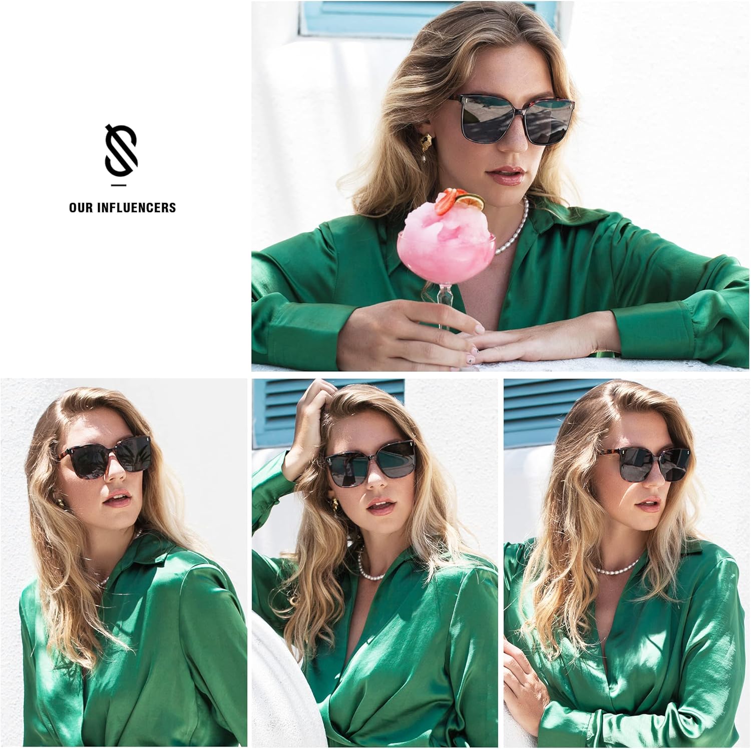 SOJOS Trendy Oversized Sunglasses for Women and Men - Image 2