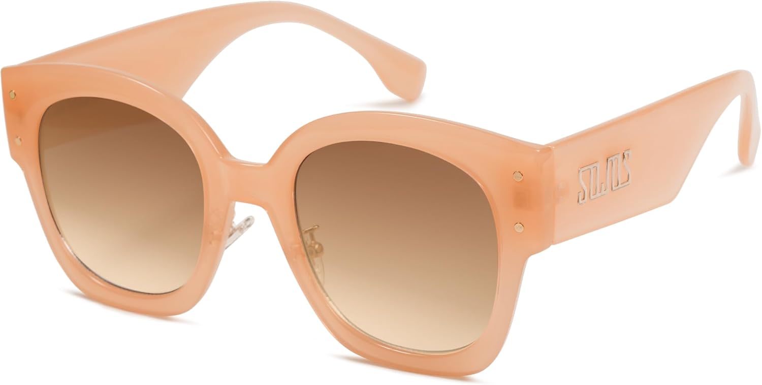 SOJOS Vintage Sunglasses Womens Trendy 2023 Nude Big Sun Glasses Oversized UV400 Protection SJ2257 - Image 6