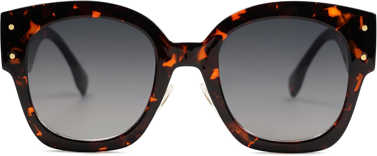 SOJOS Vintage Sunglasses Womens Trendy 2023 Nude Big Sun Glasses Oversized UV400 Protection SJ2257 - Image 9