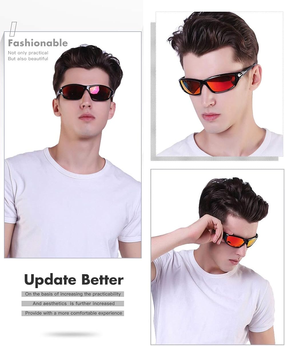 Sports Polarized Sunglasses For Men Cycling Driving Fishing 100% UV Protection - Image 7