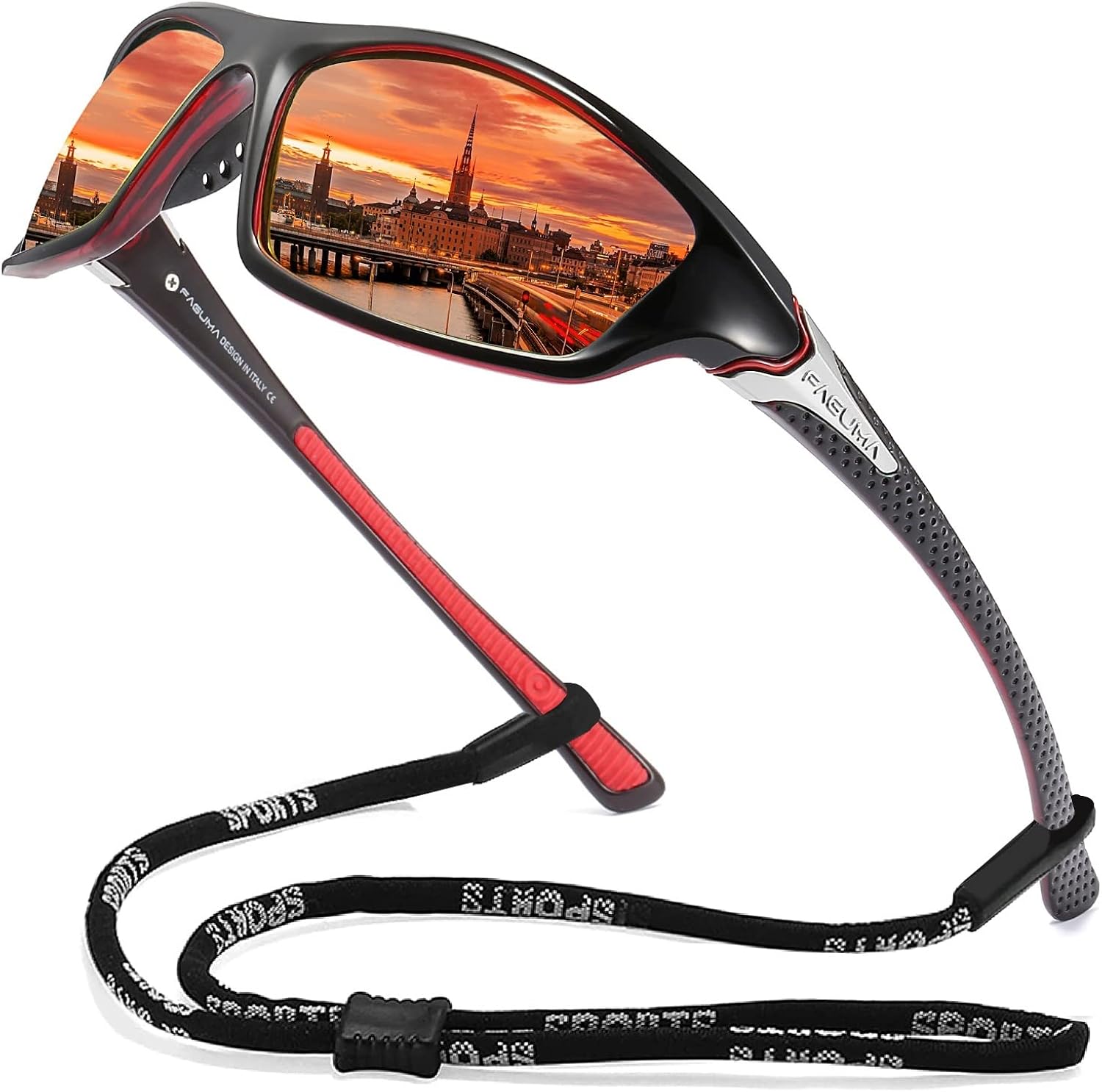 Sports Polarized Sunglasses For Men Cycling Driving Fishing 100% UV Protection