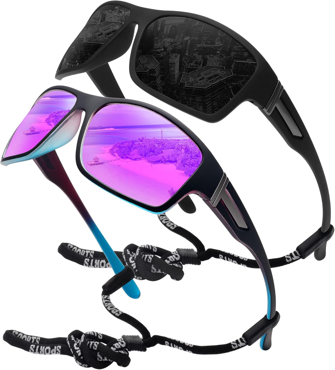 STORYCOAST Polarized Sports Sunglasses for Men Women Unbreakable Frame Cycling Fishing Driving - Image 27
