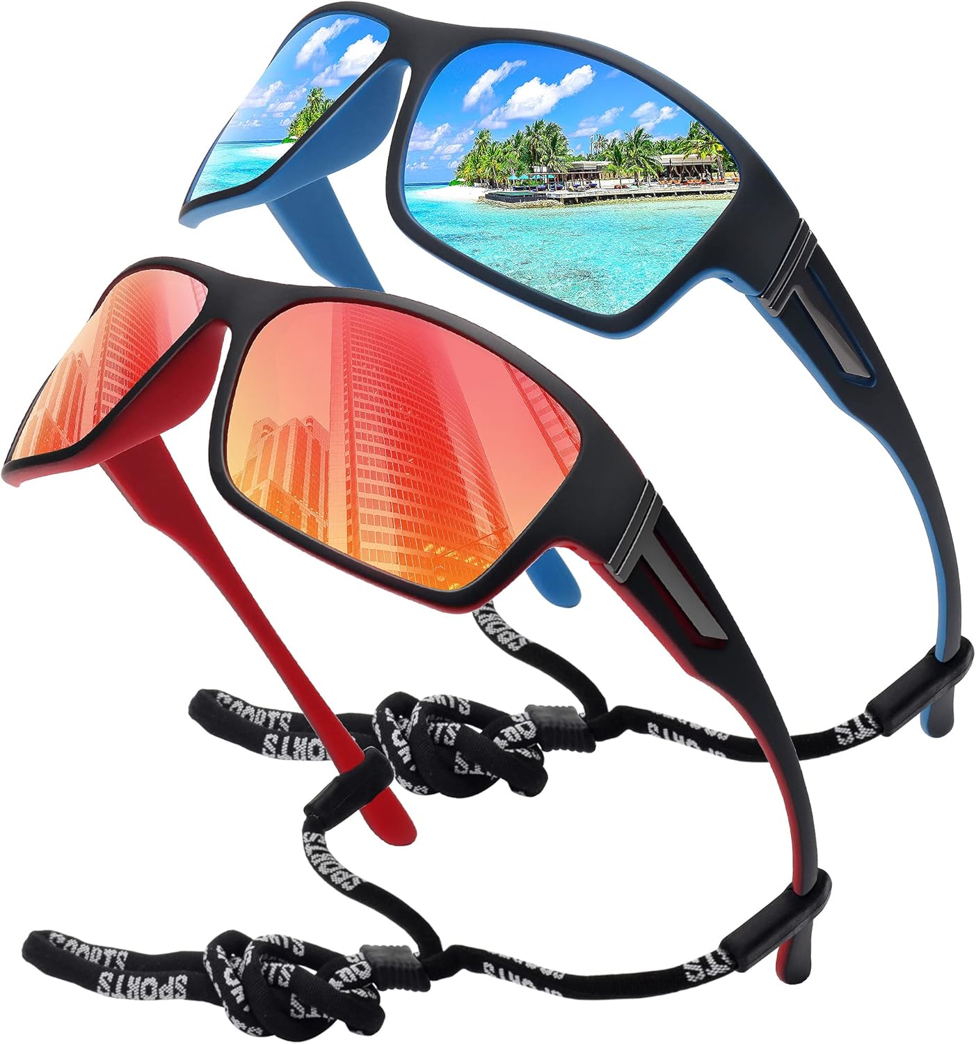 STORYCOAST Polarized Sports Sunglasses for Men Women Unbreakable Frame Cycling Fishing Driving - Image 10