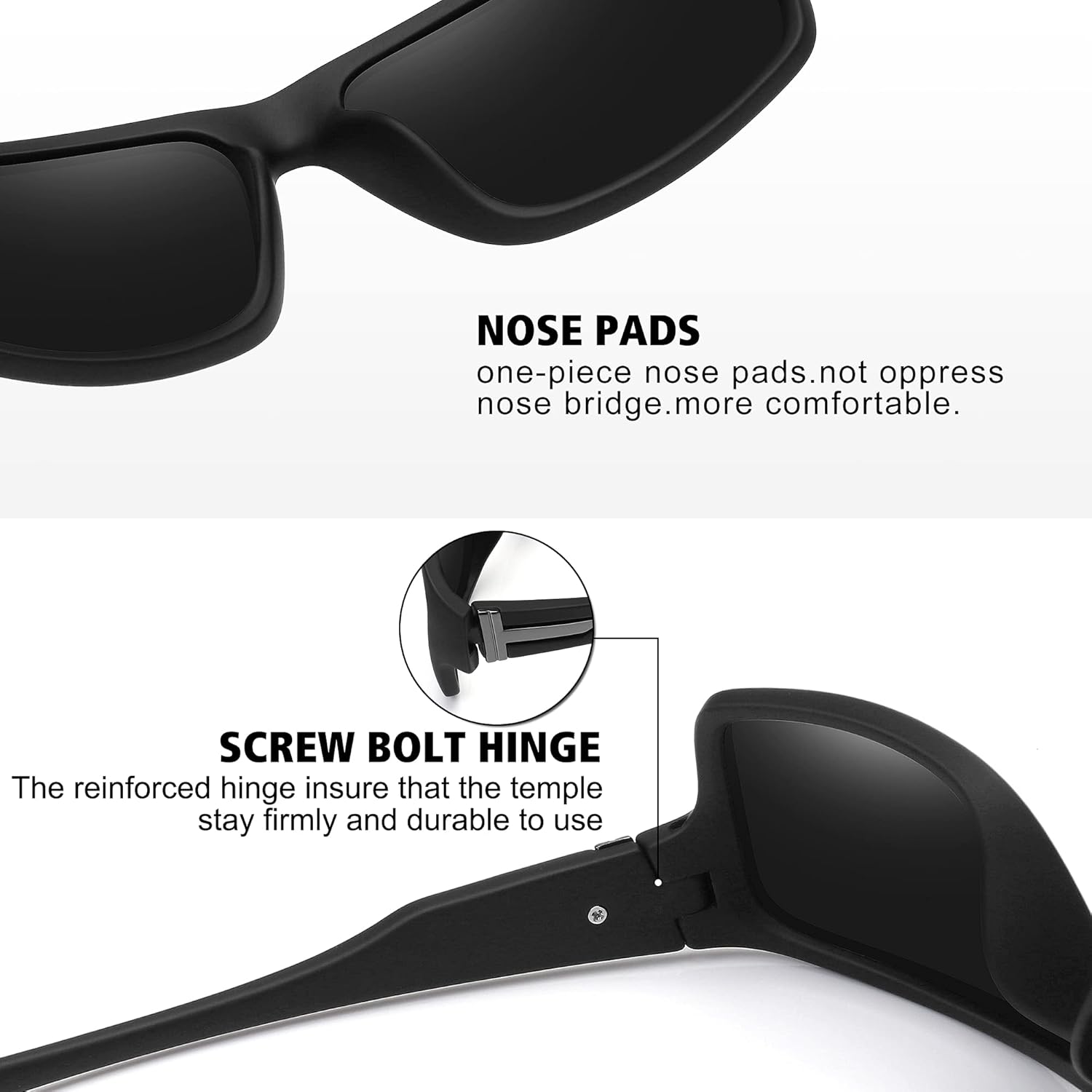 STORYCOAST Polarized Sports Sunglasses for Men Women Unbreakable Frame Cycling Fishing Driving - Image 4