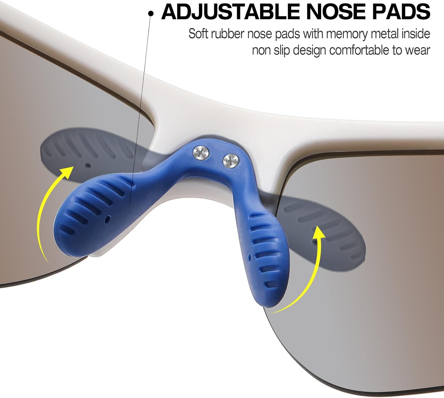 SummerLight Polarized Sports Sunglasses for Men Women, UV400 Protection Cycling Running Golf Fishing Glasses - Image 4