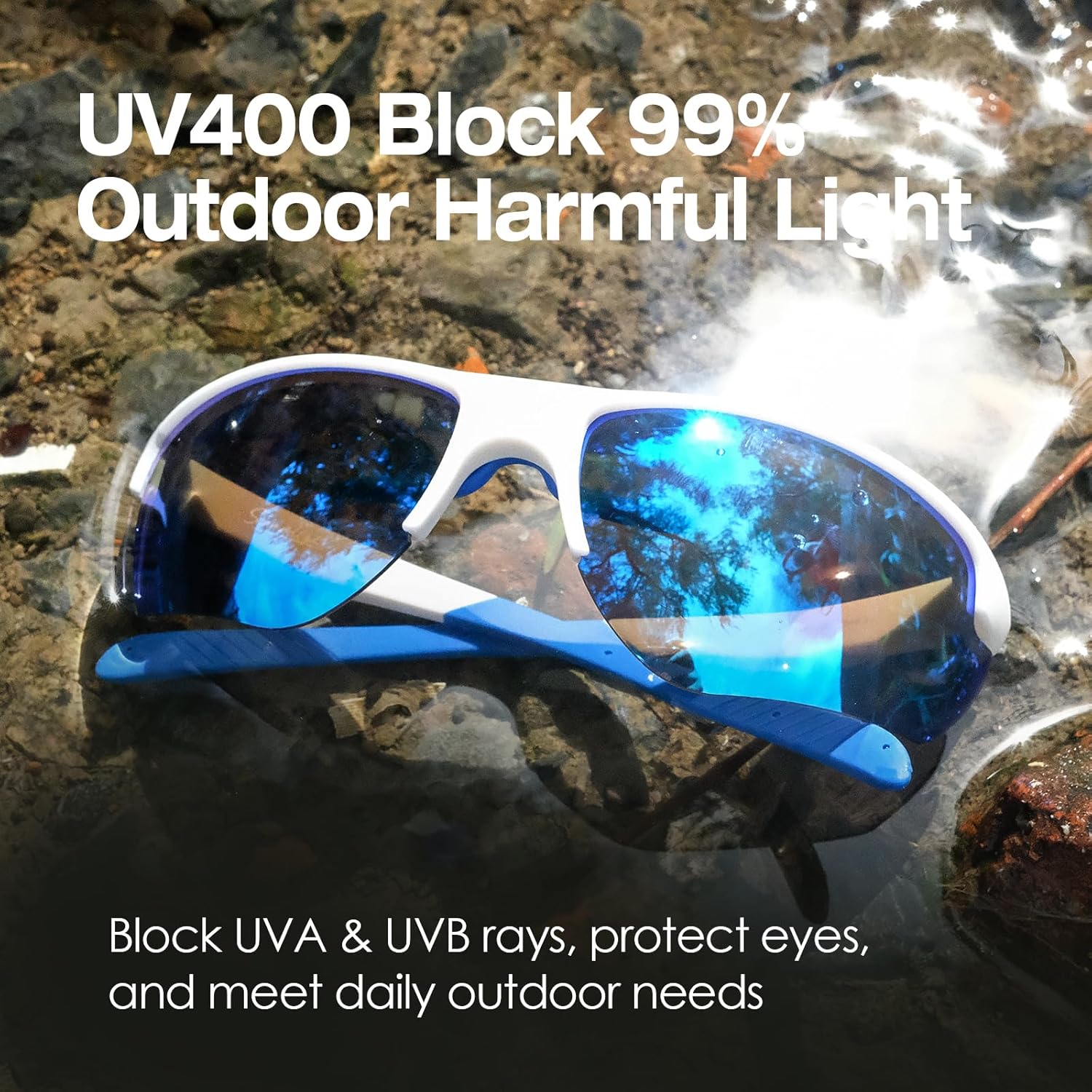 SummerLight Polarized Sports Sunglasses for Men Women, UV400 Protection Cycling Running Golf Fishing Glasses - Image 8