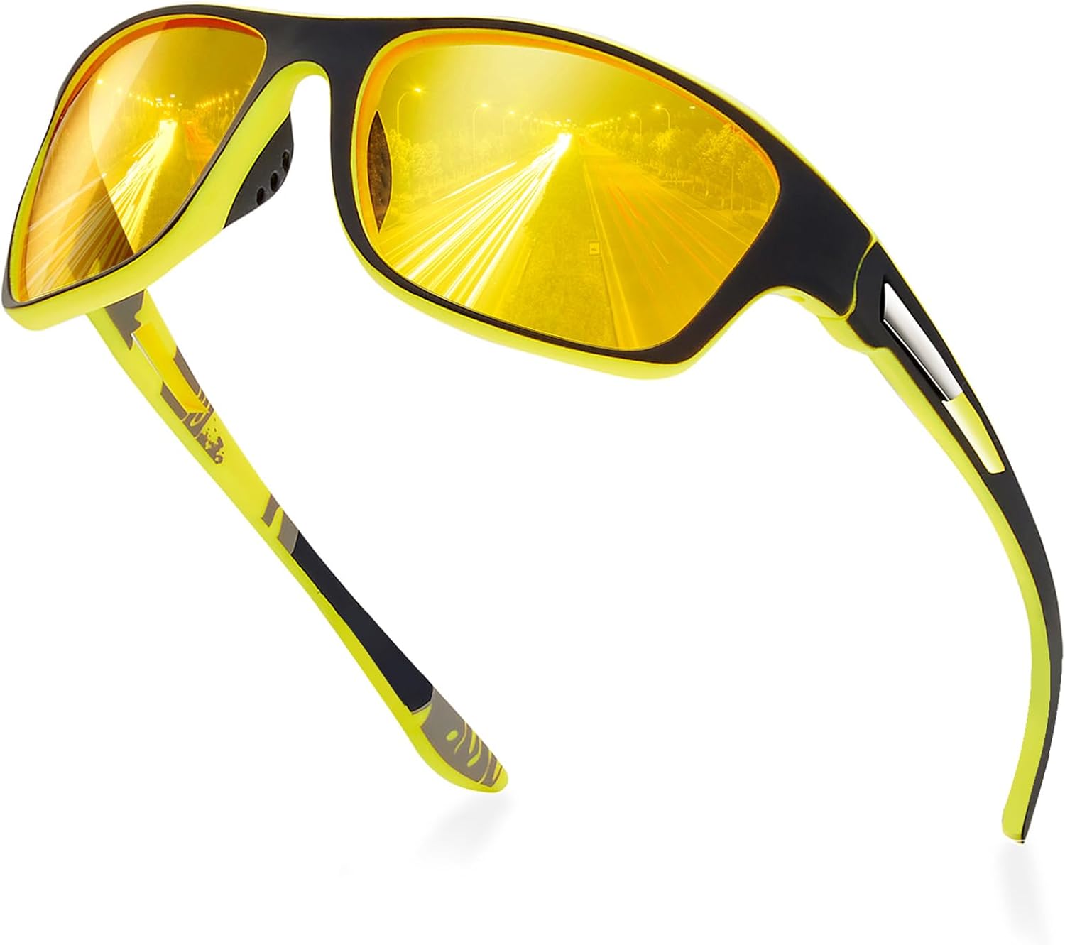 suoso Polarized Sports Sunglasses for Men: UV400 Protection Goggles Womens Wrap Around Glasses for Driving Fishing - Image 14