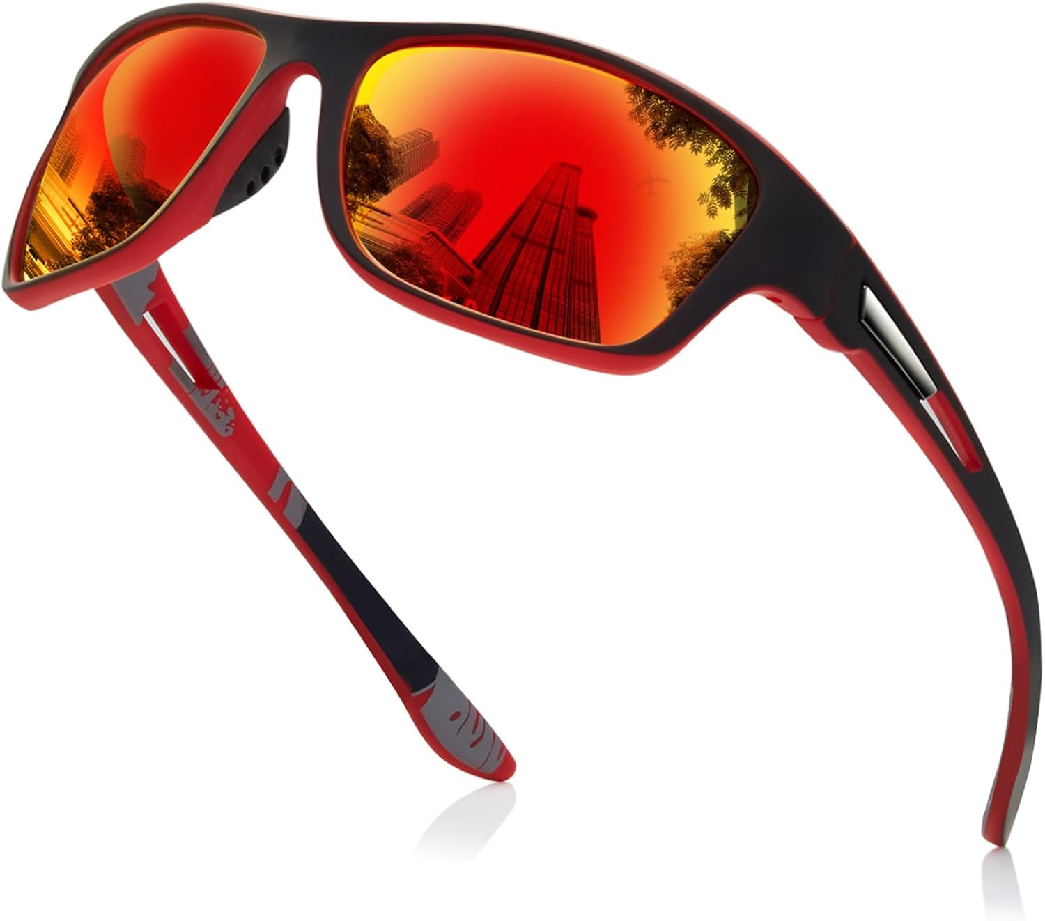 suoso Polarized Sports Sunglasses for Men: UV400 Protection Goggles Womens Wrap Around Glasses for Driving Fishing - Image 9