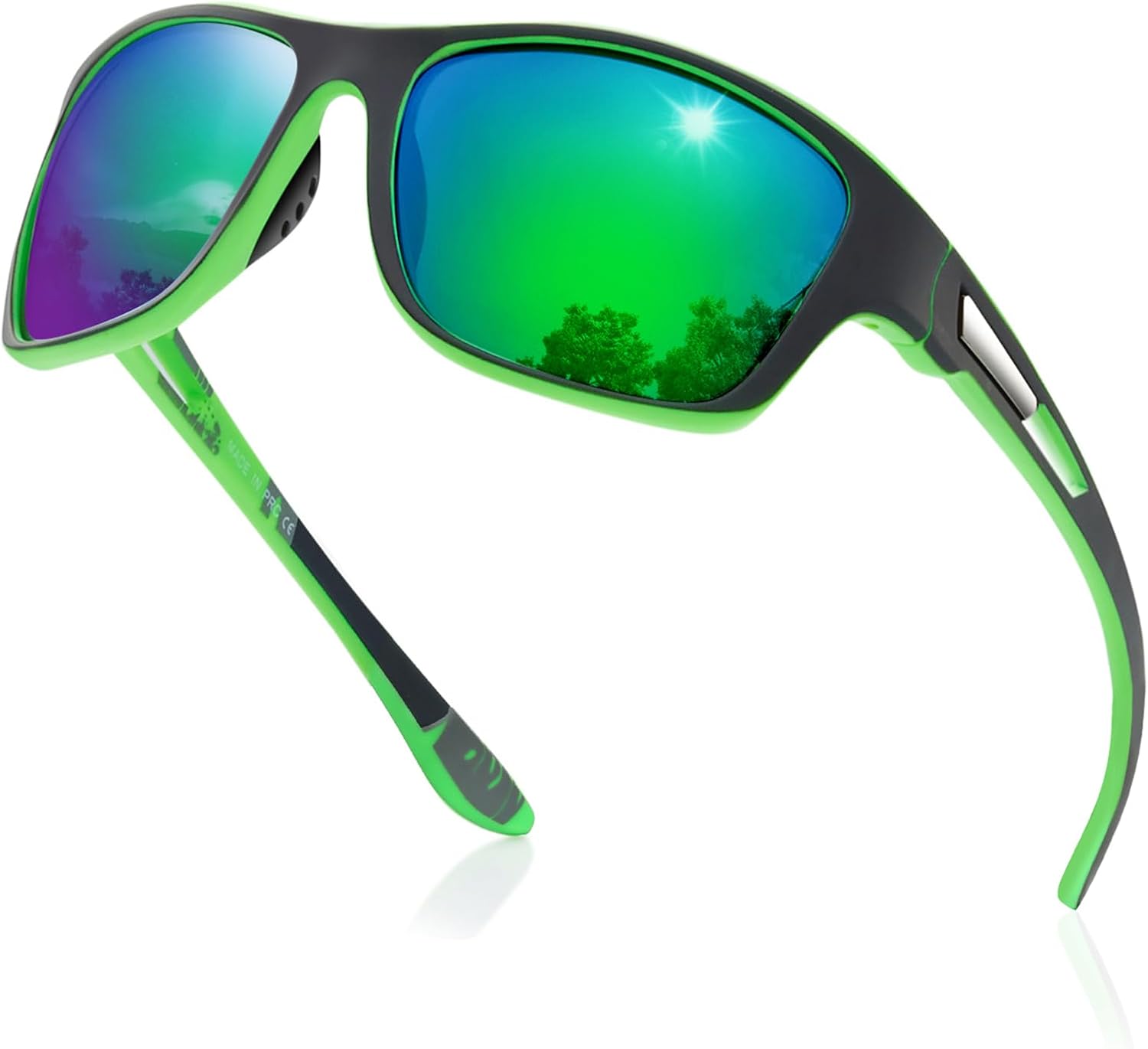 suoso Polarized Sports Sunglasses for Men: UV400 Protection Goggles Womens Wrap Around Glasses for Driving Fishing - Image 13