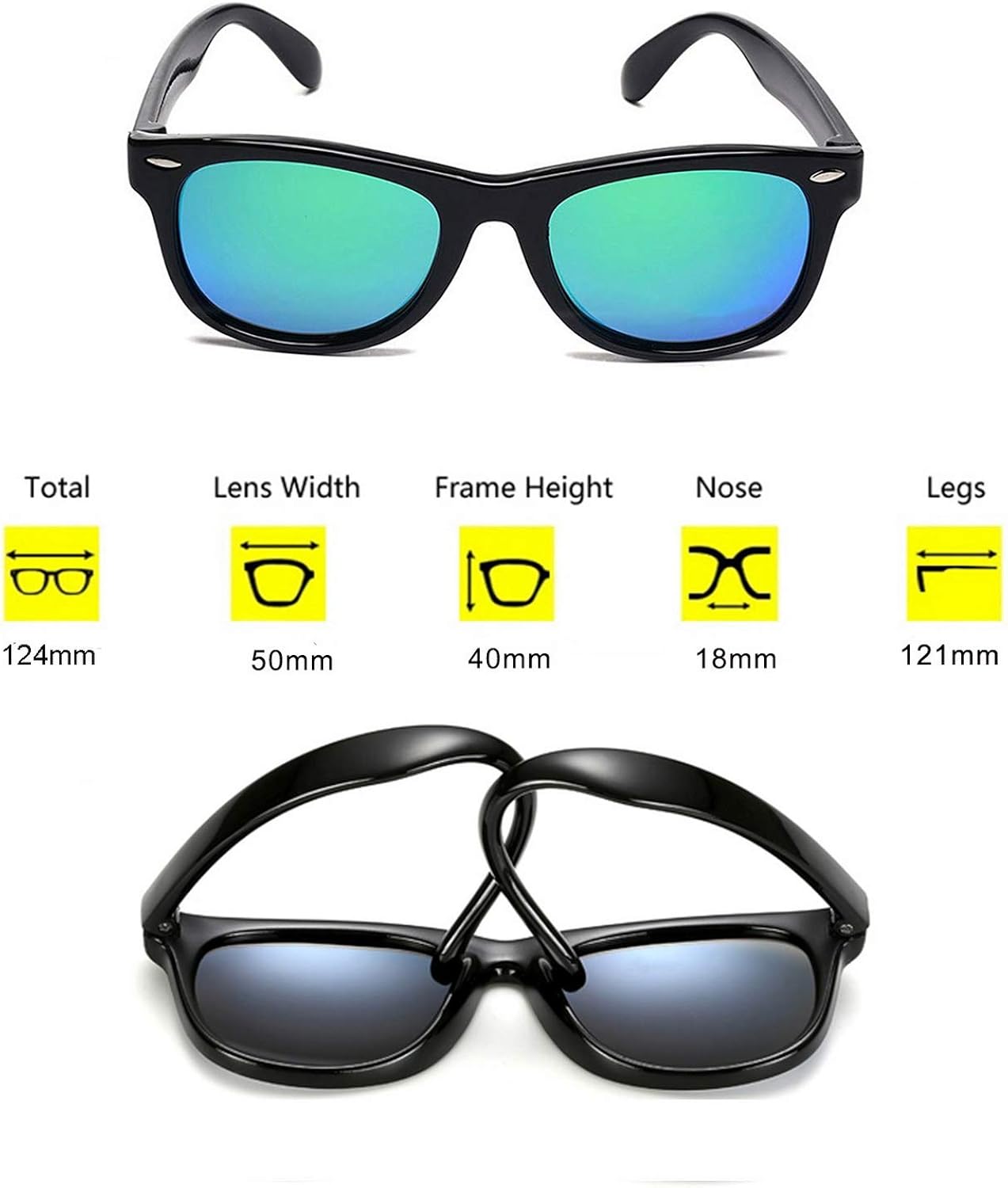 YAMAZI Kids Sunglasses Polarized Sports Fishing Baseball Unbreakable Beach Sunglass for Boys Girls Toddler Child Age 3-10 - Image 4
